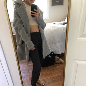 Brandy Melville cardigan coat gray